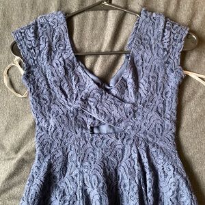 Jessica Simpson Navy Blue Lacey Dress